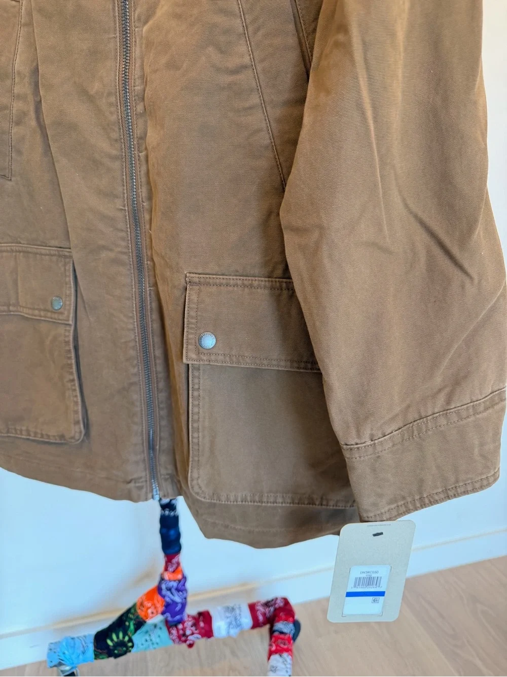 Levi's Brown Canvas Field Jacket with Dark Brown Corduroy Collar